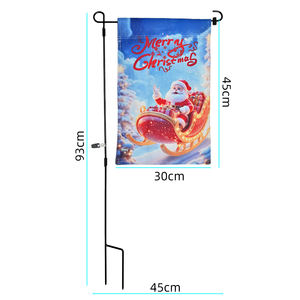 Mât de drapeau de jardin coupe-vent en acier inoxydable avec revêtement en poudre YF-HY-01 pour jeunes - Drapeaux personnalisables - Product Image 4