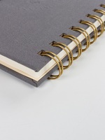 Bloc-notes numérique de luxe SYCC A6 en tissu avec spirale, impression numérique, 100 feuilles, cadeau