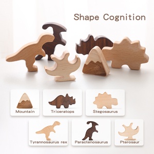 Offre Spéciale Montessori préscolaire éducatif en <span class=keywords><strong>bois</strong></span> dinosaure Jigsaw Puzzle bricolage jouet pour enfants tout-petits jeu d'association cognitive - Product Image 3