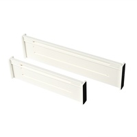 Diviseurs de tiroirs rétractables ajustables HIPS à fixation rapide, 1 couche, pour cuisine, salle de bain, chambre, armoire, bureau, organisation de rangement