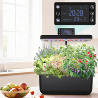 Slimme hydrocultuur plantenbak voor huishoudelijk gebruik met LED-kweeklamp, 5L waterreservoir voor automatische circulatie, Bluetooth/app-bediening voor binnen.