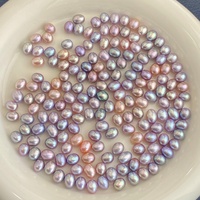 Perles d'eau douce naturelles de forme riz, colorées, en vrac, vente en gros, extrêmement brillantes, presque parfaites, authentiques, non montées