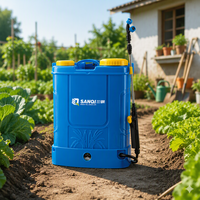 Pulvérisateur électrique à dos pour pesticides agricoles avec réservoir en PP épaissi et 3 interrupteurs indépendants