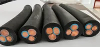 Câble d'extension industriel robuste multi-brins en caoutchouc flexible YC, conducteur en cuivre 2-10 AWG