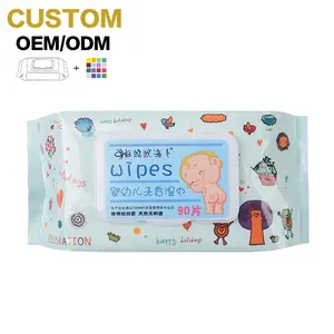 Best Seller Customized LOGO Bamboo Fiber Organic Natural Baby Wipes For Daily