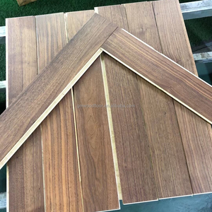 Fabrication en Chine Parquet intérieur imperméable en bois massif de noyer américain Parqueterie à chevrons Parquet Versaille d'ingénierie - Product Image 4