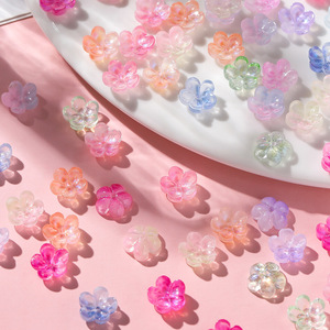 Flower Shaped Glass <b>Beads</b> Crystal Lampwork For Jewelry Making 6mm Spacer <b>Beads</b> Wholesale Accessories - Product Image 1