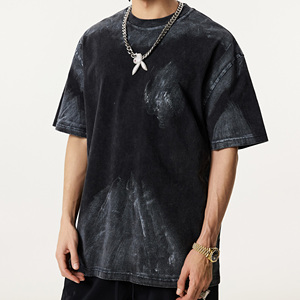 Camiseta de Verano Personalizada para Hombre, con Estampado, Manga Corta, Lavado Ácido, 100% Algodón, Casual, Básica, Transpirable, Corte Regular, Cómoda, 220 Gramos - Product Image 3