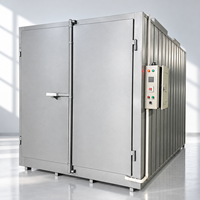 Four de cuisson électrique pour peinture en poudre JH-321818D avec deux rails de chariot en SUS316L et matériaux en titane, haute sécurité pour le séchage de la peinture en poudre