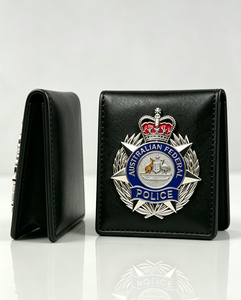 Badge métallique personnalisé haut de gamme, patch en cuir, emblème logo AFP, émail souple, moulage argenté, décoration pour sac et portefeuille, vente en gros - Product Image 2