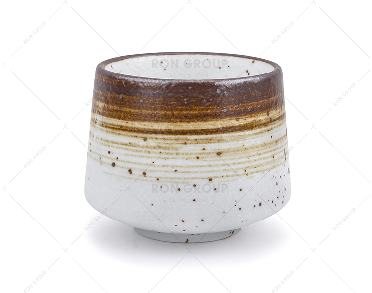 High Quality Good Looking Restaurant Cafe Coffee Shop Vintage Matt No Handle Brown Color Drinkware Tea Water Ceramic Cup