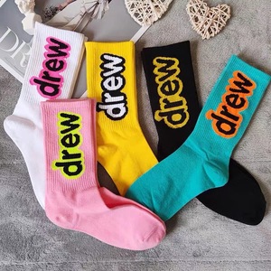 Customizable Logo Mid-calf Cotton Letter <b>Socks</b> Trendy Street Hip-hop Style Sporty <b>Socks</b> Candy-colored Versatile <b>Breathable</b> <b>Socks</b> - Product Image 5