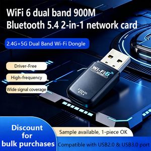 IFA02 AX900 Adaptateur WiFi double bande WiFi6 et Bluetooth 5.4 2-en-1 USB, carte réseau sans fil sans pilote - Product Image 5