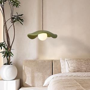 โคมไฟแขวนร้านอาหารสไตล์นอร์ดิกสีครีม โคมไฟข้างเตียงห้องนอนสไตล์โมเดิร์นวาบิซาบิ โคมไฟมินิมอลสร้างสรรค์ - Product Image 1
