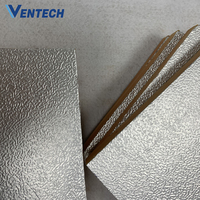 Panneau en mousse phénolique en aluminium ignifuge, mousse PU pré-isolée, conduit PID en polyuréthane pour conduits d'air CVC