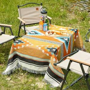 <span class=keywords><strong>Tappeto</strong></span> Etnico SouBoho Intrecciato per Campeggio e Picnic, Tovaglia Jacquard Stile Western - Product Image 1
