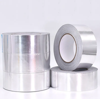 Ruban adhésif en aluminium pour conduits CVC de salle blanche, faible perte de fibres, 75 microns, pour l'étanchéité des conduits d'air des usines pharmaceutiques et la conformité en usine