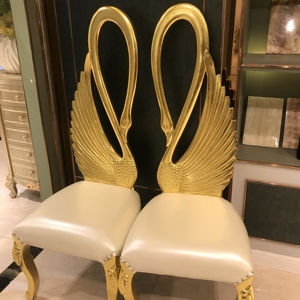Koninklijke Luxe Party Gouden Troonstoelen Hoge Rug Zwanen Liefdesstoelen Evenementen Koning en Koningin Troon Bruiloft Stoel - Product Image 2