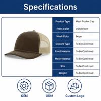 Topi Trucker Jaring Kosong dengan Logo OEM Custom, Unisex, Grosir, Bernapas, dan Dapat Disesuaikan