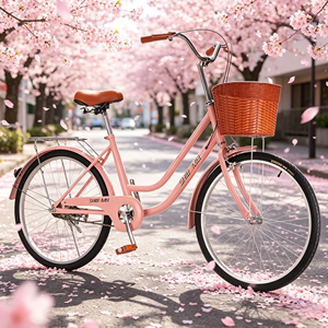 Nouveau modèle 2026 Vélo de ville pour <span class=keywords><strong>femme</strong></span> personnalisé vintage 26 pouces, cadre surbaissé, <span class=keywords><strong>style</strong></span> cruiser rétro, avec panier, <span class=keywords><strong>style</strong></span> <span class=keywords><strong>hollandais</strong></span>, simple vitesse, haut de gamme - Product Image 3