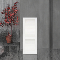 Porte coulissante moderne en MDF style Shaker, blanc apprêté, étanche, surface finie, isolation acoustique, pour entrée, chambre et salle de bain