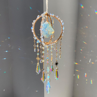 Venta al por mayor de atrapasoles de cristal ecológicos pulidos de 40 cm con forma de bola, excelente artesanía y detalles exquisitos para sombras.