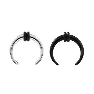 Anneau en C en acier titane pour piercing nasal, bijoux argent, noir, or, or rose pour septum nasal, cadeau - Product Image 5