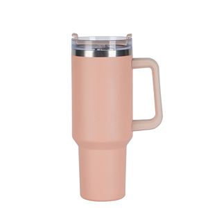 <b>40oz</b> H1.0 <b>Handle</b> Travel Car <b>Tumbler</b> Vacuum Mug Lid Straw Non-Slip Base OEM ODM Custom Color - Product Image 5