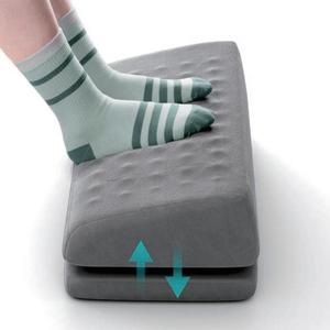 Reposapiés Ajustable para Debajo del Escritorio con Funda Lavable y Cojín de Espuma Viscoelástica para Oficina, Escuela, Hogar y Juegos - Product Image 3