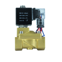 DKV SLP électrovanne à eau pilotée 220V 24V électrovanne à eau haute pression en acier inoxydable en laiton normalement fermée