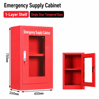 Armoire de sécurité industrielle en acier pour la prévention des incendies avec portes transparentes et serrure pour usage commercial et bureautique