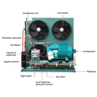 Unité de condensation 10Hp Compresseur semi-hermétique Refroidisseur refroidi par air Unités de condensation