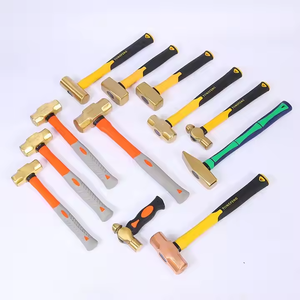 Martillo de Mecánico con Mango de Fibra de Vidrio y Cabeza de Acero, Martillo de Latón Antideslizante - Product Image 1