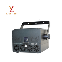 Projecteur laser de scène à LED à semi-conducteurs pompés par diode, puissance totale 200W, 15W, système de balayage ILDA, en alliage d'aluminium, pour utilisation en soirée