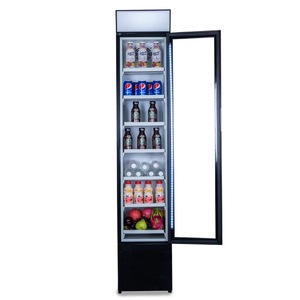 <span class=keywords><strong>Congelador</strong></span> de pantalla <span class=keywords><strong>vertical</strong></span> de una sola temperatura para bebidas de barra de pastel de helado con luz LED directa de refrigeración por aire para pantalla de enfriador - Product Image 5