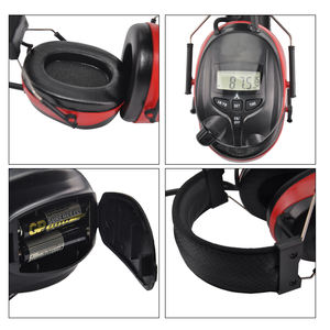 带数字显示护耳降噪耳罩的调幅/调频收音机耳机舒适听力保护器 - Product Image 3