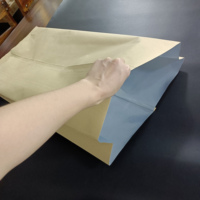 2025 personnalisé grande taille papier Kraft brun sac de papier d'aluminium sac cadeau sacs d'emballage pochette debout