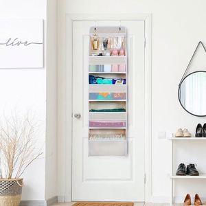 5-Shelf Over Door Hanging Organizer Fabric Door with 4 <b>Large</b> Pockets and 3 Small PVC Pockets Toys - Product Image 6
