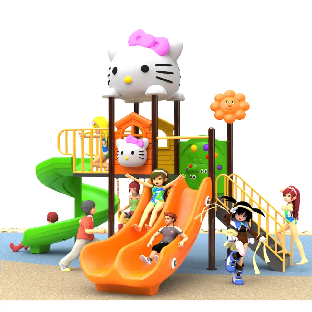 저렴한 정원 게임 어린이 놀이 유치원 놀이터 야외 슬라이드 야외 어린이 놀이터 장비 슬라이드