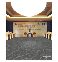 Moquette modulaire tuftée en polypropylène, certifiée ignifuge et écologique, résistante aux taches, pour hall d'hôtel et casino, ODM/OEM