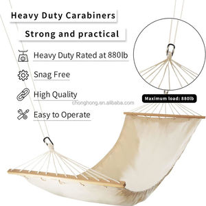 3 "mousqueton robuste noir porte-clés Clip D anneau Caribeener boucle petit mousqueton Clip pour hamacs accessoires de camping - Product Image 5