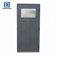 Portes d'entrée doubles modernes en composite imperméable, très vendues, avec composants en fibre de verre pour maisons