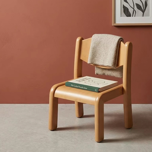 Chaise Montessori Premium en bois pour enfants, mobilier pour maternelle et préscolaire, assise en contreplaqué de hêtre, sur mesure de Van Hue Furniture - Product Image 1