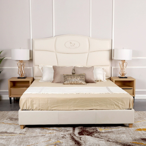 Personalizzazione OEM <span class=keywords><strong>Letto</strong></span> <span class=keywords><strong>Matrimoniale</strong></span> di Lusso con Testiera Morbida, Struttura Moderna King Size con Rivestimento in <span class=keywords><strong>Tessuto</strong></span>/Pelle - Product Image 3