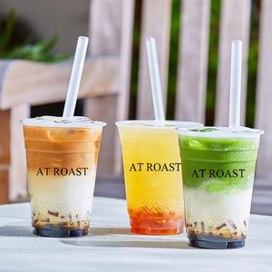 Muestra gratis Personalización Para Vasos De Plastico 16 24 Onzas 32 Oz Cafetero Con Tapa Custom Plastic Coffee Pet Cups - Product Image 3