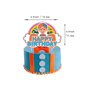 Set de Decoración para Fiesta de Cumpleaños <span class=keywords><strong>Blippi</strong></span>, Banner, Globos de Látex, Fondo, Adorno para Pastel, Artículos para Fiestas, Baby Shower - Product Image 4