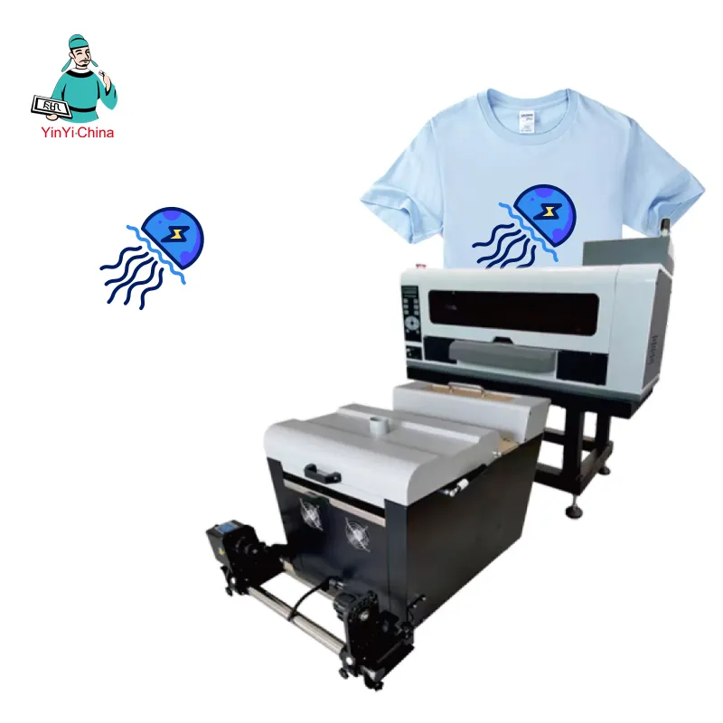 टी शर्ट प्रिंटिंग स्पोर्ट्स वियर स्विमिंग वियर के लिए 30 सेमी डीटीएफ प्रिंटर शेक मशीन सेपरेटेड वर्क्स