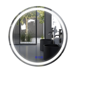 Miroir de salle de bain anti-buée <span class=keywords><strong>professionnel</strong></span> de 40 cm, moderne, en verre LED mural, épaisseur 10 mm, bord poli, best-seller 2025 - Product Image 1