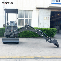 Mini-excavatrice sur chenilles de 1,2 tonne approuvée par l'EPA avec moteur et pompe inclus, garantie 1 an - Expédition DDP porte-à-porte