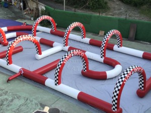 Pistas de Karting Inflables de PVC, Pista de Carreras, Juguete de Carreras con Kits de Reparación para Uso en Parques de Atracciones - Product Image 3